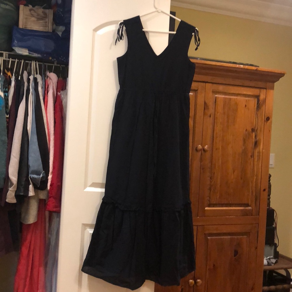 Navy maxi dress